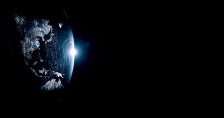 Poster - Global technologies concept. Elements of the image furnished by NASA