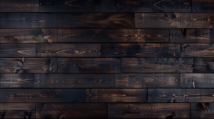 Wall Mural - rustic abstract dark wooden texture, wide wooden planks background