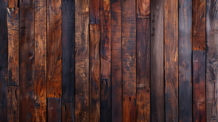 Wall Mural - old wooden background from boards. rustic dark wall wood texture