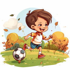 Athlete playing Soccer vector image