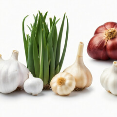 Garlic bulb, isolated on white background