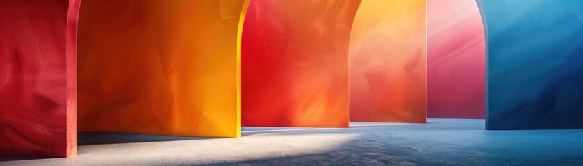 Poster - Abstract multicolored background. Bright colors.