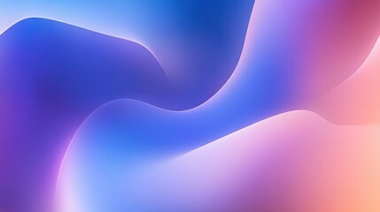 Poster - A colorful abstract gradient image with smooth, flowing shapes in shades of blue, purple, and pink.