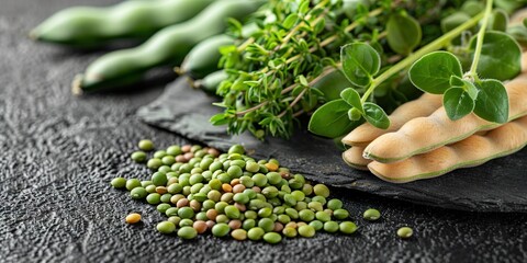 Canvas Print - beans in a bowl