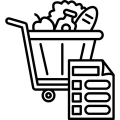 Poster - Grocery list Icon