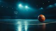 © leymart - Basketball on a Dark Court Under Spotlight