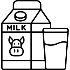 Sticker - Milk Icon