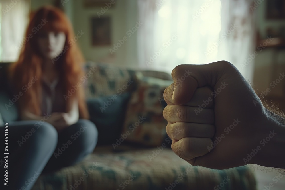 Family problems, crisis, and bad relationships with an angry aggressive ...