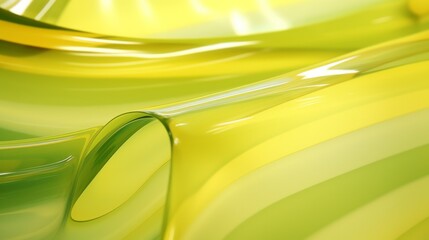 Canvas Print - Background of amorphic natural Abstract glass, light green colors. Neural network ai generated art