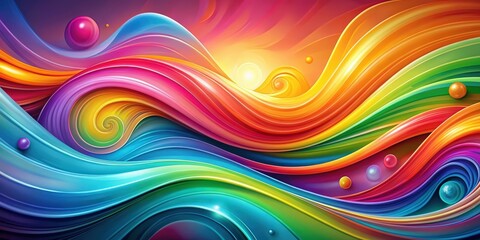 Wall Mural - Abstract background with colorful swirls and gradients , abstract, background,design, vibrant, artistic, pattern, texture