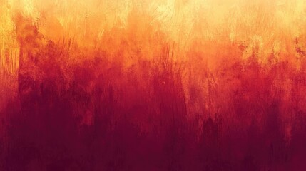 Wall Mural - A gradient flowing from a deep burgundy to a warm, rustic orange, creating a cozy and inviting ambiance