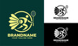 © Muhammad Usman - Modern Circular Badminton Coaching Logo Design Template with Player and Shuttlecock