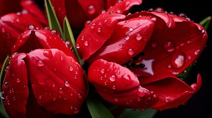 Canvas Print - a close up of a flower. 