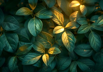 Poster - a close up of leaves. 