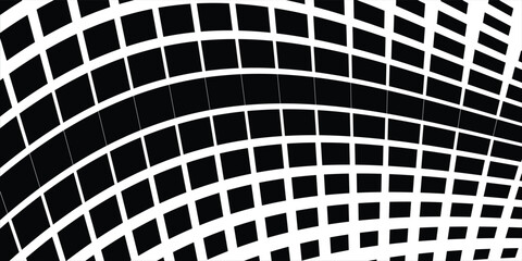 Wall Mural - Black and White Dots, Halftone effect. Gradient