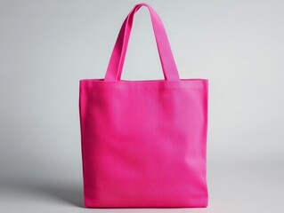 Canvas Print - The design on this pink tote bag is suitable for displaying logos and designs.