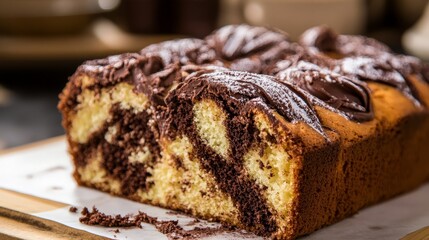 Canvas Print - Delicious Chocolate Swirl Cake