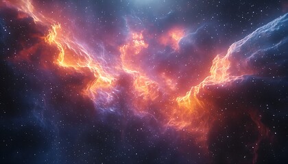 Colorful space galaxy cloud nebula. Stary night cosmos. Universe science astronomy. Supernova background wallpaper