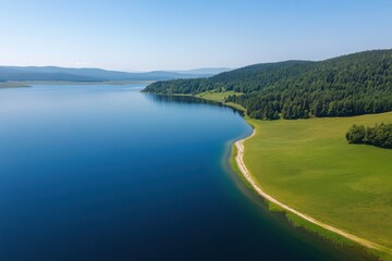 Poster - Serene Lakeside Landscape