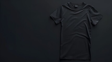 Black t-shirts with copy space. 