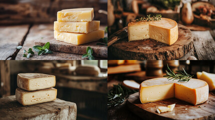 Canvas Print - types of cheeses