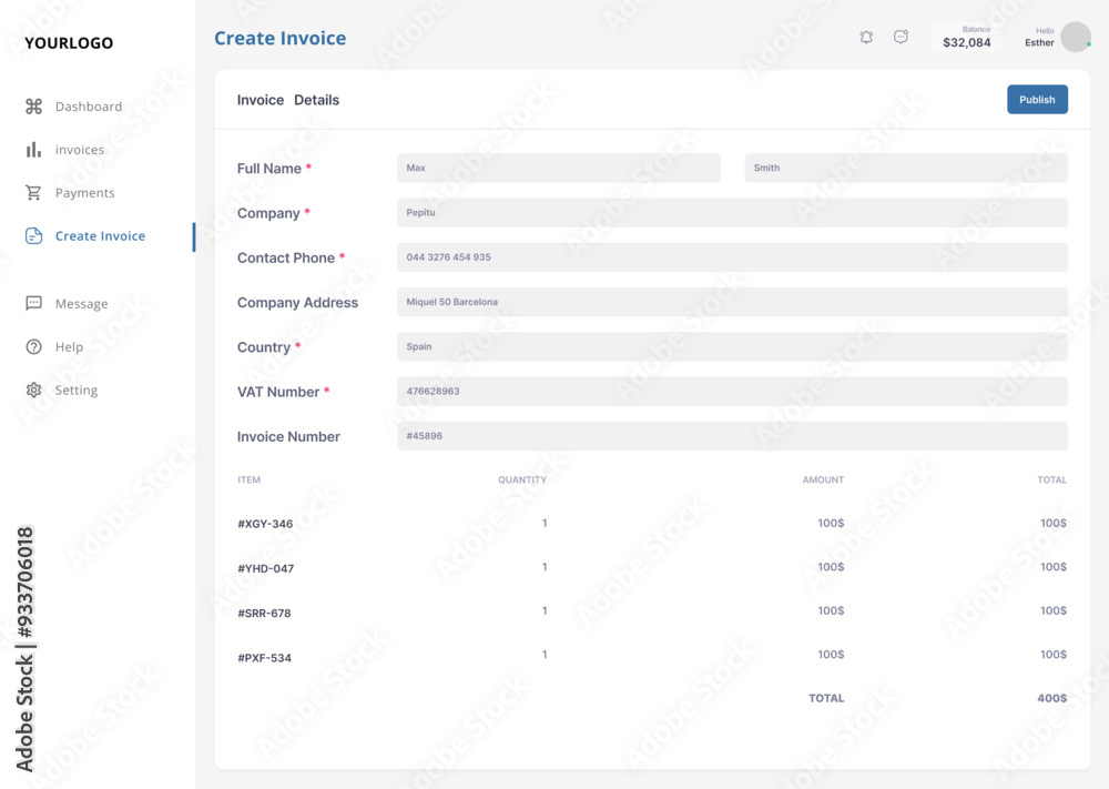 Invoice Control Report Billing Summary, Invoice Dashboard,Payment CMS, Billing Web Application ...