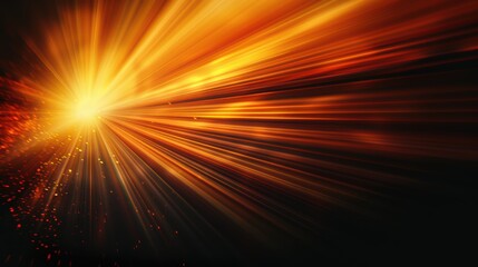 abstract orange light burst