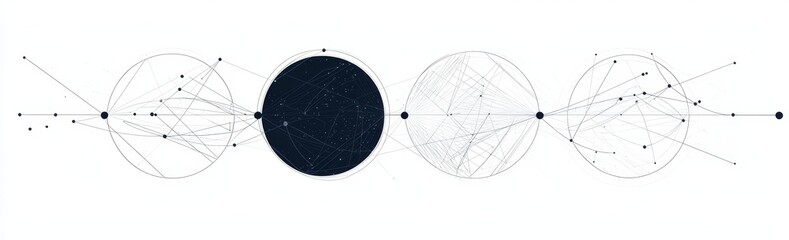 Aufkleber - Isolated set of futuristic circle hud elements