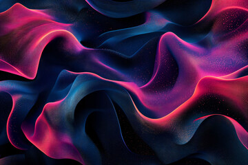 Poster - Abstract Neon Waves.