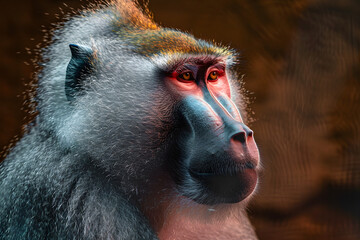 Baboon at the zoo in Knoxville, Tennessee