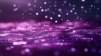 Sticker - Abstract Purple Water with Glimmering Lights - A beautiful abstract image of purple water with glimmering lights, symbolizing tranquility, mystery, magic, and the beauty of nature.