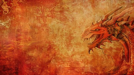 Sticker - Grunge Dragon Background.