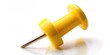 © InspireStock Gallery - Yellow push pin isolated on background for renders, yellow, push pin, isolated, background