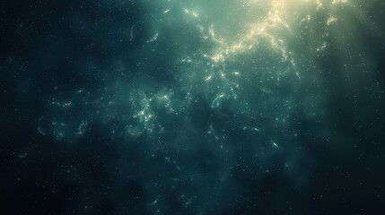Sticker - Night sky with stars and galaxy.