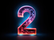 © MdSaiful - Exceptional illustration number 2 pink blue gradient neon light glowing in the dark