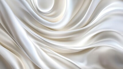 Wall Mural - Abstract white background with smooth curves and subtle gradients creating a calming,