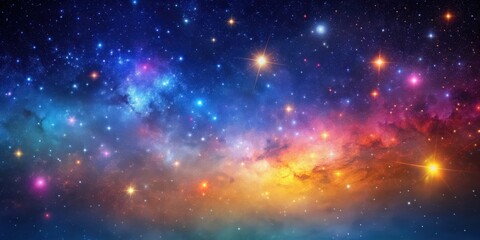 Wall Mural - high definition star field background with colorful starry night sky outer space texture, stars, spa