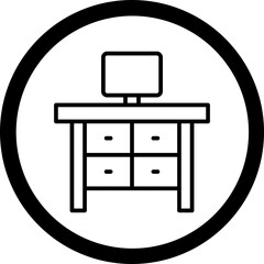 Poster - Workplace Vector Icon Design