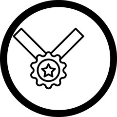 Poster - Medal Vector Icon Design