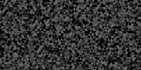 Vector abstract geometric seamless technology gray and black cube square paper background. surface creative diamond pattern gray Polygon Mosaic triangle, business and corporate background.