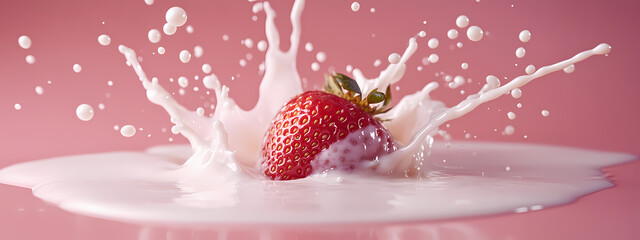 Wall Mural - Strawberry Impact