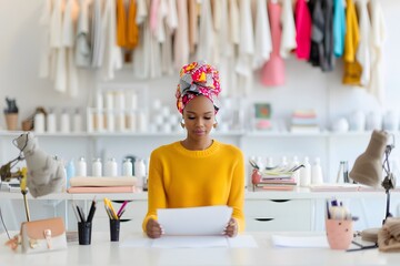 Professional African-American fashion designer