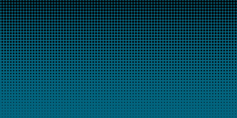 Dotted gradient halftone background. Horizontal seamless dots pattern in pop art style modern dots grid