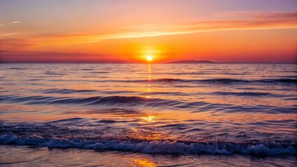 Golden Hour sunset, sea, water, ocean, beach, sky, sun, sunrise, nature, landscape, clouds, wave, cloud, evening, horizon, reflection, waves