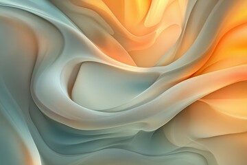 Poster - Abstract flowing design in warm colors with soft texture