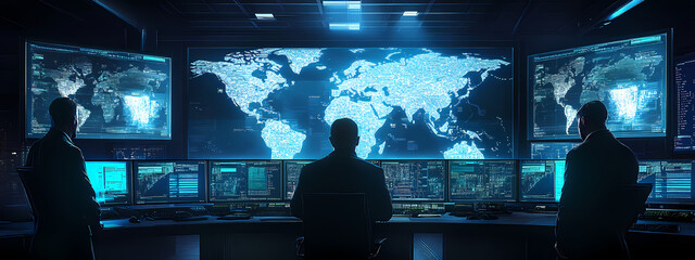 Wall Mural - Intelligence Operations Center