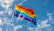 © Oleksiy - Gay flag on sky background