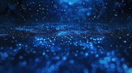 Sticker - Abstract Blue Sparkle Background