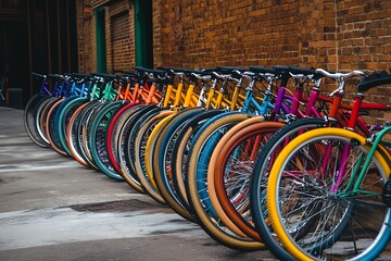 Sticker - bicycles in the city