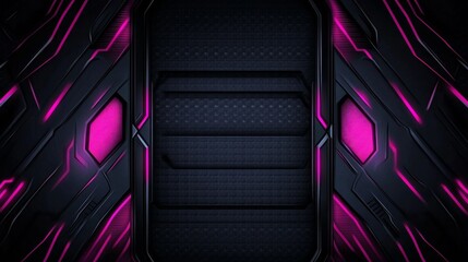 A futuristic abstract background featuring dark textures with vibrant pink accents, suitable for digital designs.